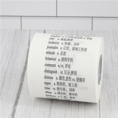 Paper Rolls with Printing Words