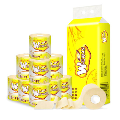Plastic Wrapped Toilet Paper Rolls